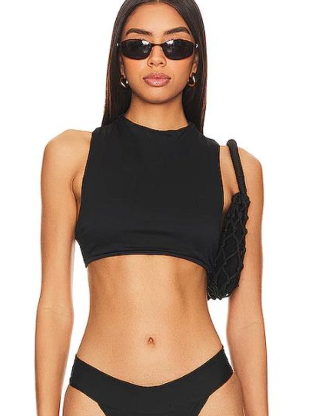 ONIA Women's Gemma Bikini Top Size XS In Black